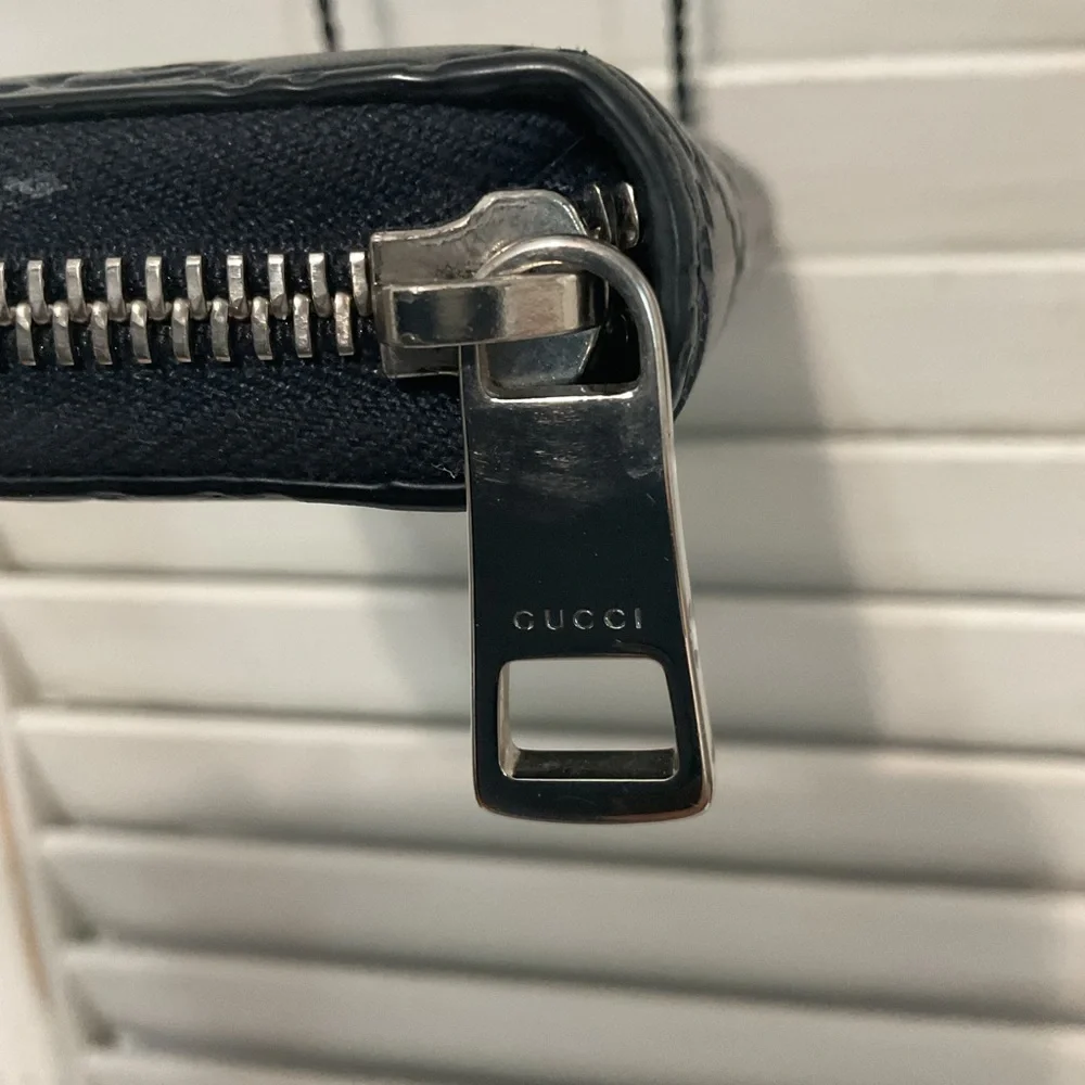 Gucci Wallet GG Logo Navy - Picture 5 of 14